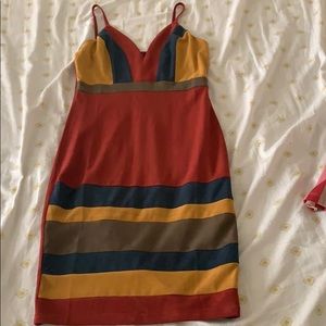 Beautiful multi colored midi dress